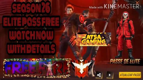 Season 26 Elite Pass Full Details Free Fire YouTube