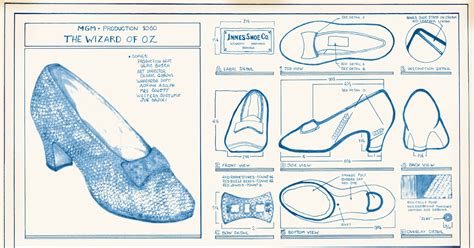 Wizard Of Oz Ruby Slippers Blueprints