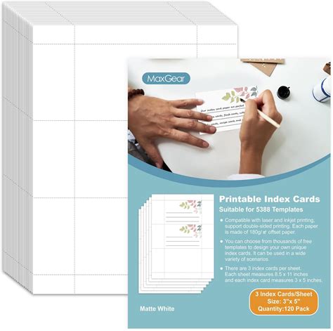 Amazon Avery Printable Index Cards With Sure Feed Technology 3