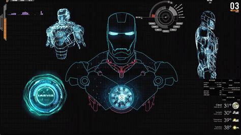 Jarvis Custom Background Using Rainmeter And Wallpaper Engine Youtube