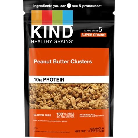 KIND Healthy Grains Peanut Butter Whole Grain Granola Clusters 11 Oz