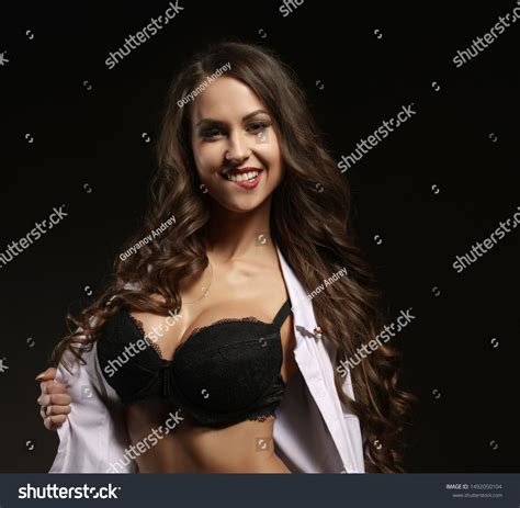 Sexy Girl Flirtatious Smile Lingerie Stock Photo Shutterstock