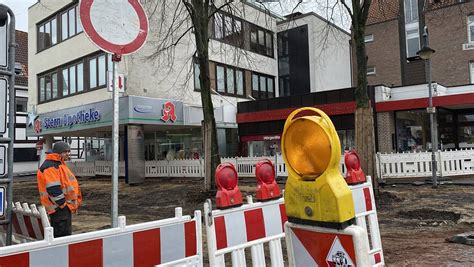 Straßensperrungen in Lübbecker Innenstadt Wann Arbeiten beendet