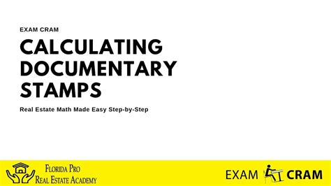 Calculating Documentary Stamp Tax On Deeds Real Estate Math Made Easy