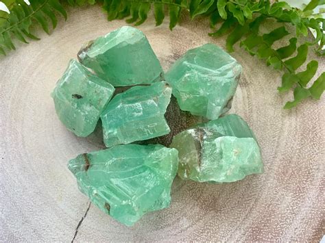 Anxiety Mediation Raw Green Calcite Crystal From The Holistic Hamper