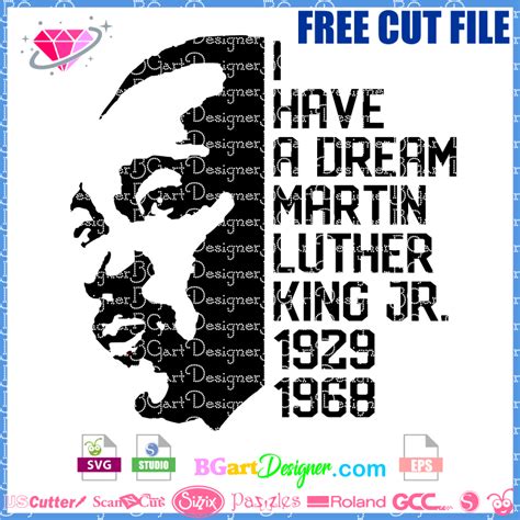 → Martin Luther King Jr Free Cut File Download Here Best Cut Files