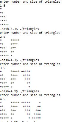 Solved Write a C++ program that draws these triangles using | Chegg.com