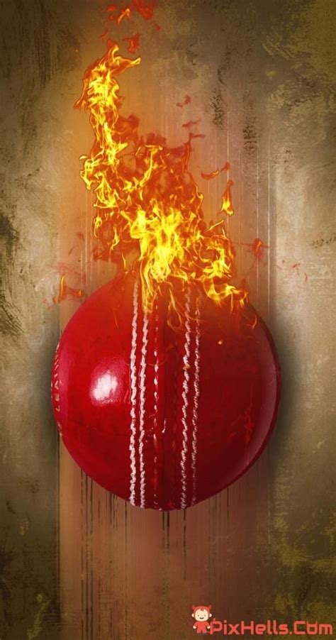 Cricket Ball On Fire Stock Vector Illustration Of Design Artofit