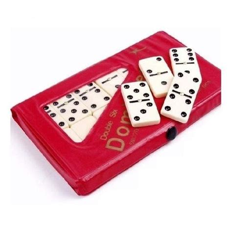 Jogo Domino Extra Grosso 28 Pecas Premium Tipo Osso Black Friday