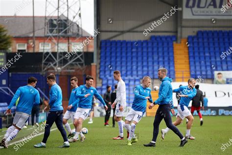 Tranmere Rovers Players During Prematch Warmup Editorial Stock Photo ...