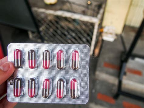 Packet of Pink Pills stock photo. Image of packet, chemistry - 88656582