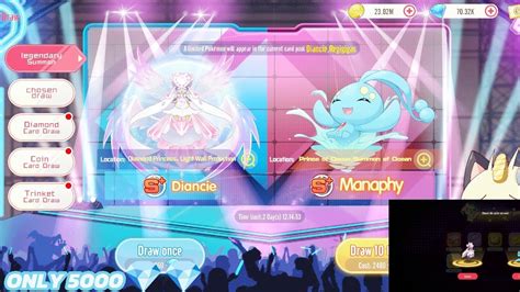 New Red Draw Manaphy Diancie Available New Event In Megamon Asia