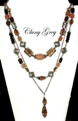 Smoky Quartz Jewelry - Cluny Grey Jewelry