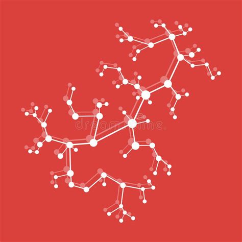 Estructura De La Mol Cula Y De La Comunicaci N Ilustraci N Del Vector