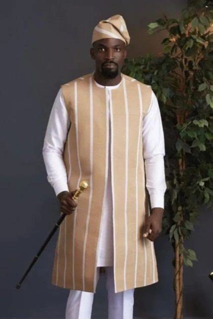 Traditional Nigeria Aso Oke Men Attire Kipfashion