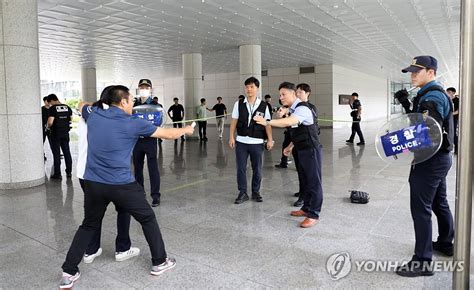 충북경찰청 이상 동기 범죄 대응 훈련 연합뉴스