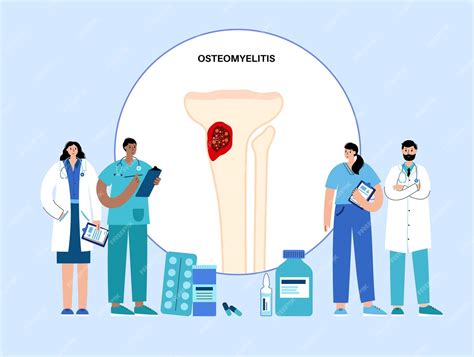 Enfermedad De Osteomielitis Huesos De Las Piernas Infectados