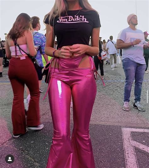 Y K S S Von Dutch Pink Bubblegum Flares Vintage Thrifted Outfit