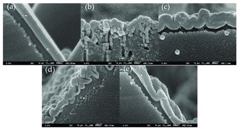 Cross-section SEM images of wafer after emitter formation process ... 