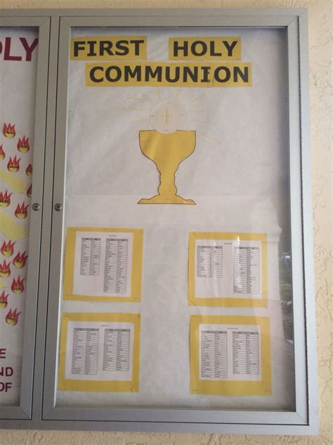 First Holy Communion Bulletin Board First Holy Communion Catechism