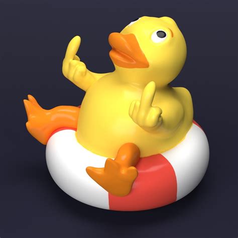 DUCK YOU FIGURE FUCK STL File For 3D PrintingCults
