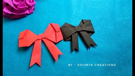 How To Make A Paper Bow Esay To Make Step By Step Paper Craft