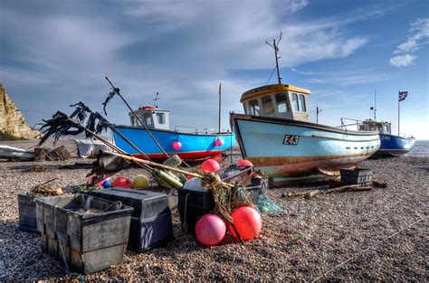 Fishing Boats On The Beach At Beer East Devon Explored Flickr