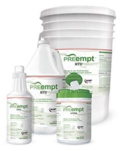 Preempt Rtu Disinfectant Solution Wipes Medline Industries Inc