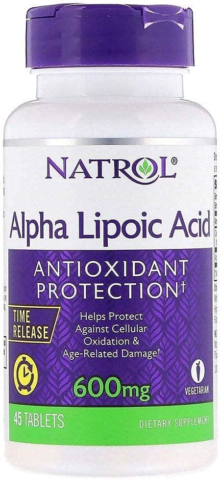 Natrol Alpha Lipoic Acid Time Release Mg Tablets By Natrol