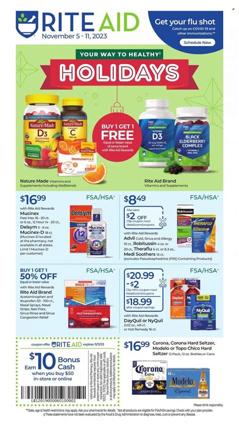 Rite Aid Weekly Ad Flyer Specials November To November