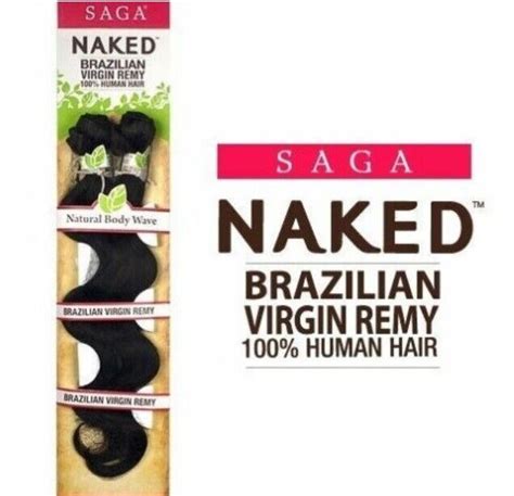 Saga Naked Brazilian Virgin Remy Human Hair For Weaving Natural