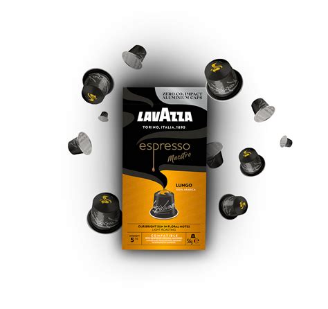 Espresso Maestro Lungo Capsules Lavazza Compatibles Avec Les Machines