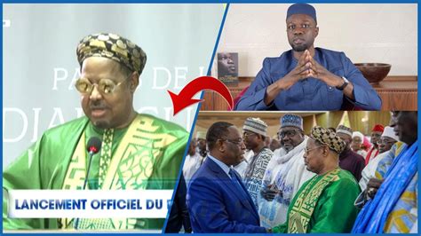 Ahmed Khalifa Niasse tacle sévèrement Sonko devant Macky Sall YouTube