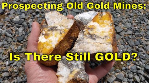 Gold Prospecting And Sampling Old Gold Mines For Forgotten Gold Youtube