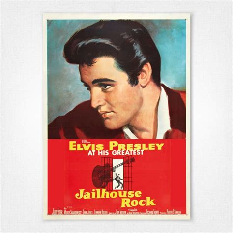 Elvis Presley Jailhouse Rock Film Poster 1957