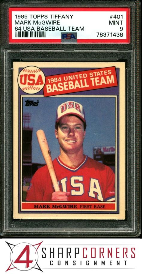 Topps Tiffany Usa Baseball Team Mark Mcgwire Rc Psa Ebay