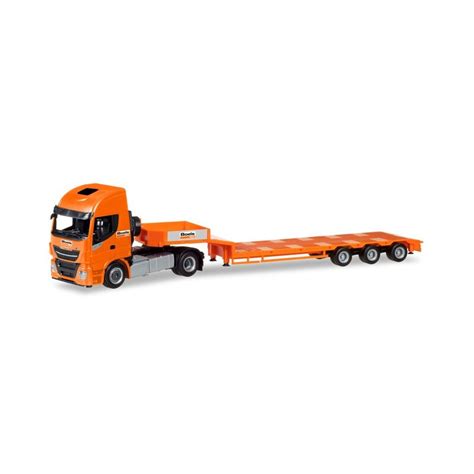 Herpa 309318 1 87 Iveco Stralis XP Tieflade Sattelzug Boels Rental