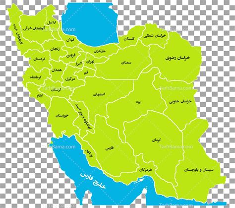 عکس دوربری شده نقشه ایران