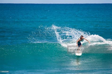 Surfing man at Cabo Matapalo, Osa peninsula, Costa Rica Peninsula, Cabo ...