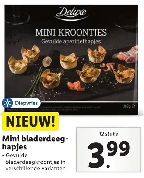 Mini Bladerdeeg Hapjes Aanbieding Bij Lidl