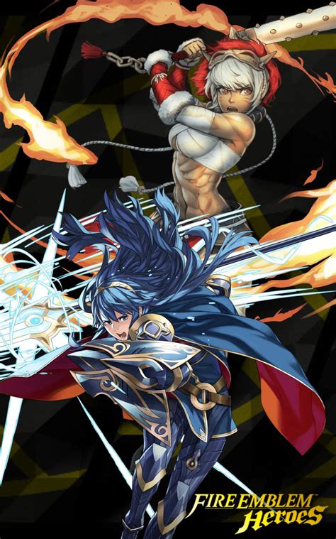 Lucina / Rinkah (Fire Emblem Heroes) by quickdrawthehedgehog on DeviantArt