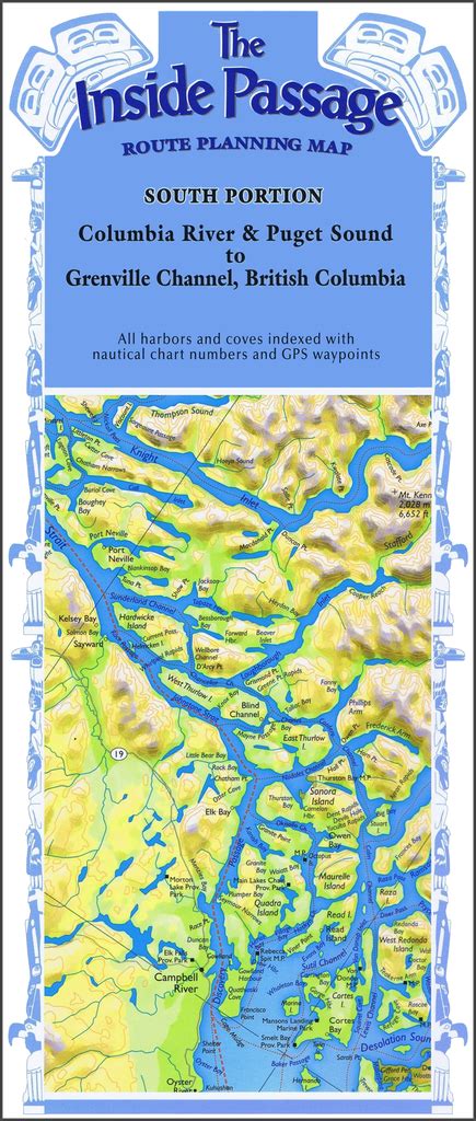 Inside Passage Route Planning Map South Portion Don & Réanne Douglass ...