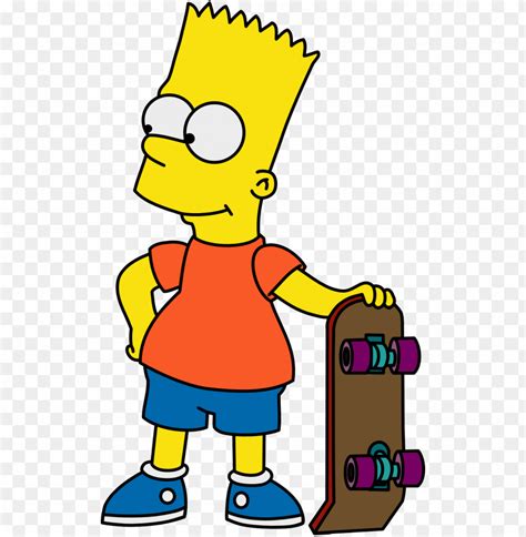 Bart Simpson Skate Wallpaper Simpsons Toppng Bape Stickpng Clipartkey