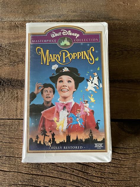 Vintage Mary Poppins Vhs Movie Walt Disney Masterpiece Etsy France