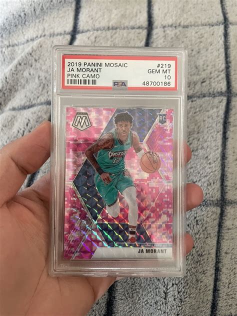 Mosaic Ja Morant Camo Pink Prizm Rookie Card Rc Psa