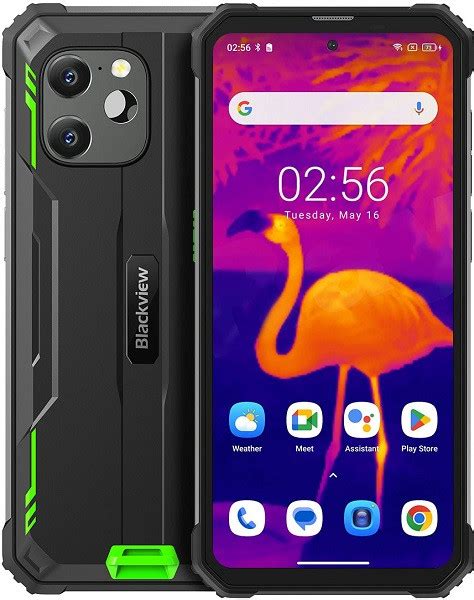 SIMフリー ブラックビュー Blackview BV8900 Rugged Phone デュアルSIM 256GB グリーン 8GB