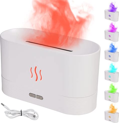 Diffuseur D Huile Essentielle De Flamme Ml Humidificateur Led D Air