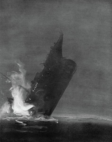 Titanic Sinking 1912 Drawing By Granger Pixels