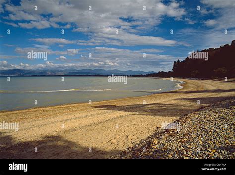 The Beach At Ruby Bay Near Nelson South Island New Zealand Stock