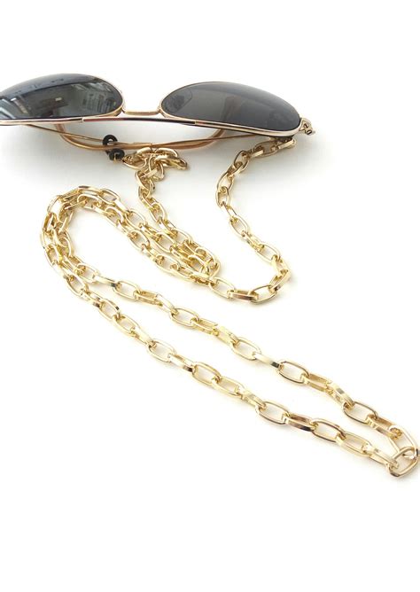 Gold Sunglasses Chain Eyeglasses Holder Gold Chain Sunglasses Necklace Laces For Sunglasses